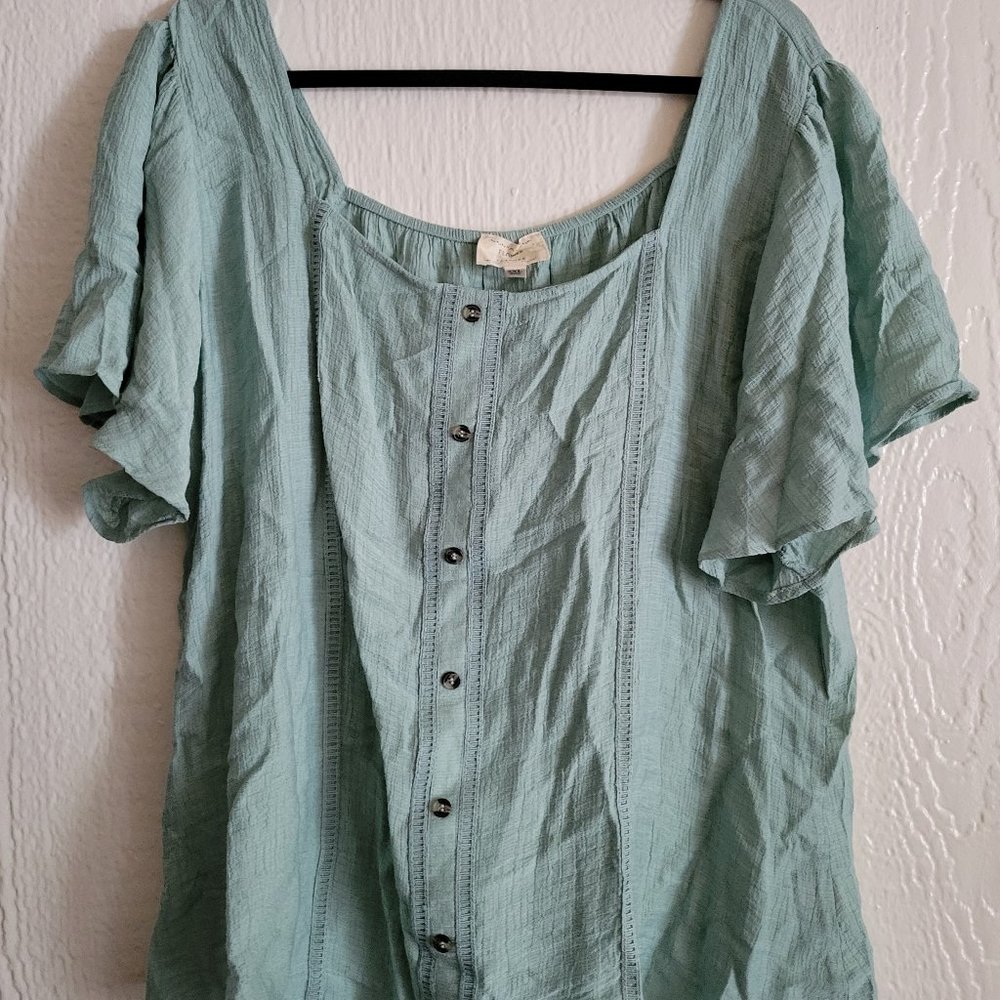 Flower & Feather Top